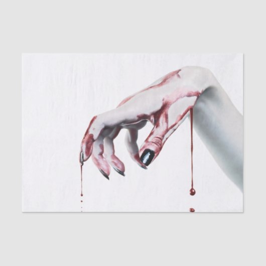 Weefselpapier Verpakking zombie bloeddruppeltje va Tissuepapier (Voorkant)