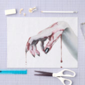 Weefselpapier Verpakking zombie bloeddruppeltje va Tissuepapier (Craft)