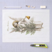 WEEFSELPAPIER : VINTAGE CHRISTMAS ANGEL TISSUEPAPIER (Craft)