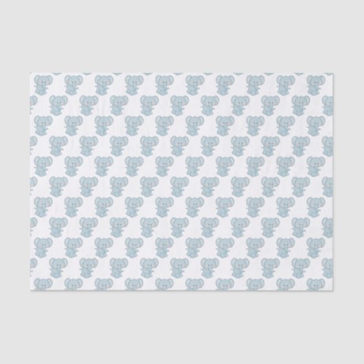 Weefselpapier voor babyblauw tissuepapier (Voorkant)