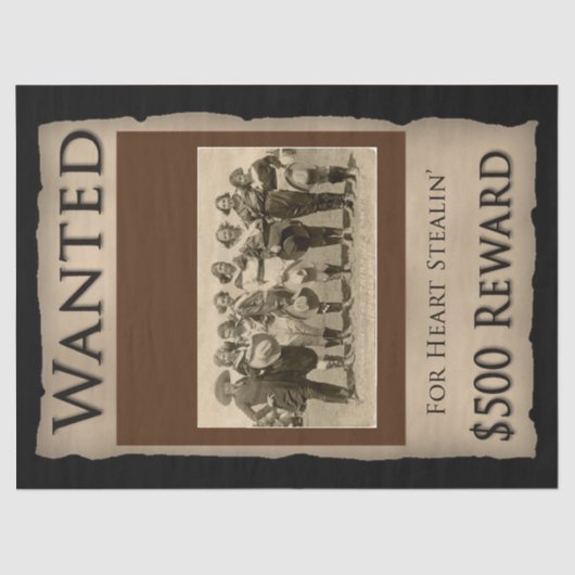  Weefselpapier voor Cowgirl Tissuepapier (Voorkant)