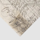 Weefselpapier voor de eerste Apothecary-steenslag Tissuepapier (Detail)