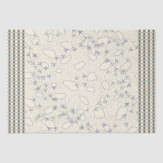 Weefselpapier voor gedopte vogelkruiden, hout en z tissuepapier (Voorkant)