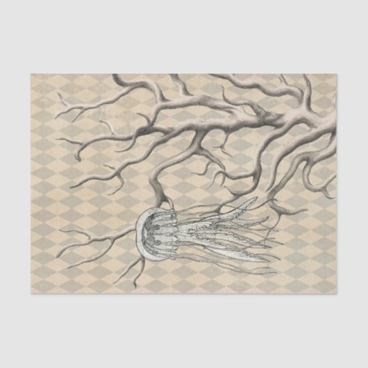 Weefselpapier voor  koraal en kwal tissuepapier (Voorkant)