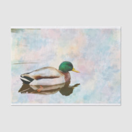 Weefselpapier voor Mallard Duck-Waterverf Tissuepapier