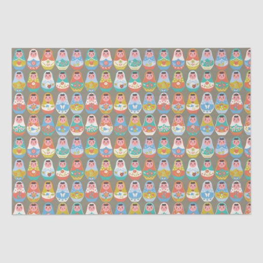 Weefselpapier voor nestpoppen tissuepapier (Voorkant)