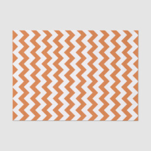 Weefselpapier voor Oranje en wit Chevron Patroon Tissuepapier