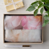 Weefselpapier voor peigroze en crème peonies tissuepapier (Geschenk)