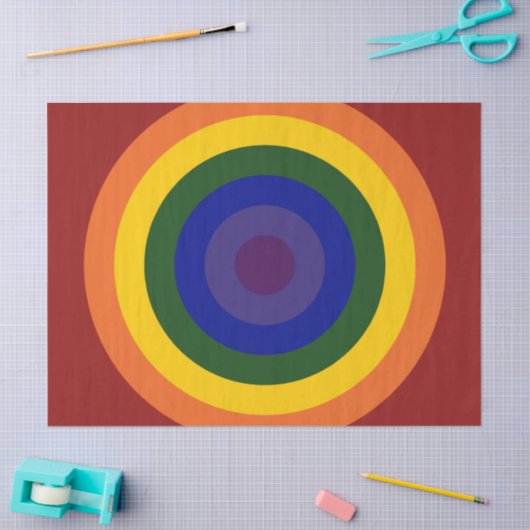 Weefselpapier voor regenboogBullseye Tissuepapier (Craft)