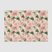 Weefselpapier voor  roze rozen tissuepapier (Voorkant)