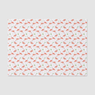 Weefselpapier voor Waterverf flamingo patroon Tissuepapier