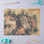 Weefselpapier voor waterverf paarden tissuepapier (Craft)