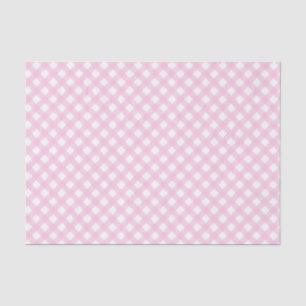 Weefselpapier voor zacht roze gingham-patroonpapie tissuepapier