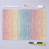 Weefselpapier Waterverf regenboogstrips Tissuepapier (Craft)