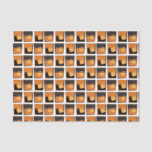 Weefselpapier - Whiskey Glass Gold en zwart