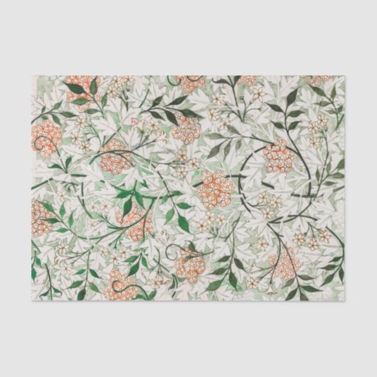 WEEFSELPAPIER : WILLIAM MORRIS : JASMINE TISSUEPAPIER (Voorkant)