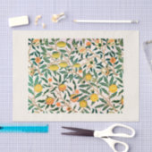 WEEFSELPAPIER : WILLIAM MORRIS : POMEGRANAAT TISSUEPAPIER (Craft)