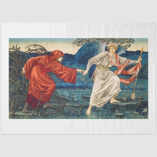 WEEFSELPAPIER : WILLIAM MORRIS : TAPESTRY TISSUEPAPIER (Voorkant)