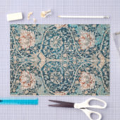 WEEFSELPAPIER : WILLIAM MORRIS : TULIPS TISSUEPAPIER (Craft)