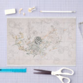 WEEFSELPAPIER : WILLIAM MORRIS : WILD TULIP TISSUEPAPIER (Craft)