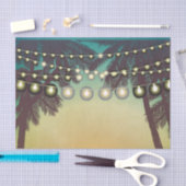 Weefselpapier Wrapping Strand Sunset Palm Trees St Tissuepapier (Craft)