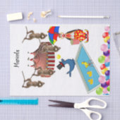 Weefselpapier Zoo Circus Clown Seal Eenden Tissuepapier (Craft)