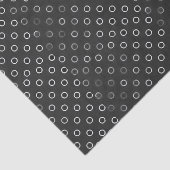 Weefselpapier, zwarte en witte cirkels tissuepapier (Detail)