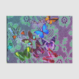 WEEFSELPAPIERBUTTERFLIES EN ANTIEK RUIMTE TISSUEPAPIER