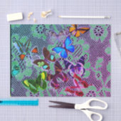 WEEFSELPAPIERBUTTERFLIES EN ANTIEK RUIMTE TISSUEPAPIER (Craft)