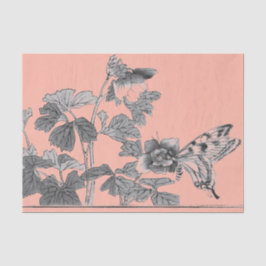 Weefselpapieren BUTTERFLY JAPANESE AFDRUKKING Tissuepapier