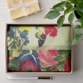 Weefselpapieren vlinders en -bloemen tissuepapier (Geschenk)