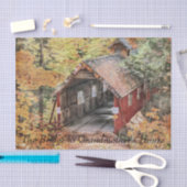 Weefselpapierset (2) Brug naar grootmoederhuis Tissuepapier (Craft)