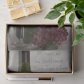 Weefselpapierset (2) Toast aan mijn beste vriend Tissuepapier (Geschenk)