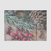 Weefselpapierset (2) Vrede op aarde