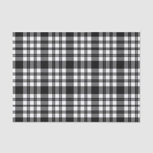 Weefselpapierstrips zwart-wit, geplakt tissuepapier (Voorkant)