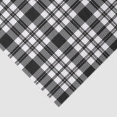 Weefselpapierstrips zwart-wit, geplakt tissuepapier (Detail)