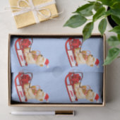 WeefselpapierTeddy Beer met kerstcadeau Tissuepapier (Geschenk)