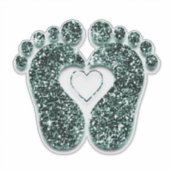 Weefselreflexologie massagetherapie Blauwgroen Sticker (Voorkant)