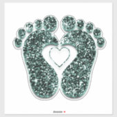 Weefselreflexologie massagetherapie Blauwgroen Sticker (Vel)