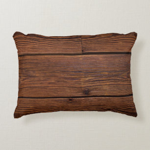 Weefsels met geweerspoeld hout accent kussen