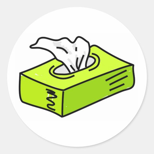 Weefsels Ronde Sticker (Voorkant)