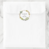 Weefsels, twijgen en stangen | Weddenschap Ronde Sticker (Tas)