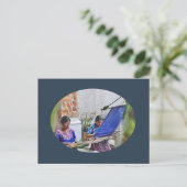 Weefsels van Antigua Briefkaart (Staand voorkant)