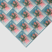 Weefsels van de  Pink Angel Holiday Tissuepapier (Detail)