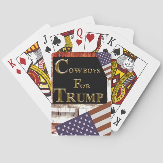 WEEFSELS VOOR TRUMP POKERKAARTEN (Achterkant)