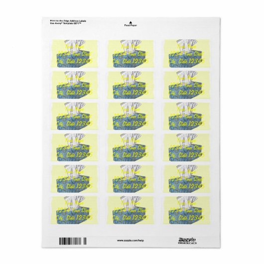 Weefselvak Etiket (Full Sheet)