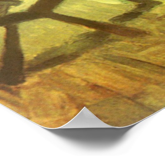 Weefster links van het spinnewiel Vincent van Gogh Poster (Hoek)