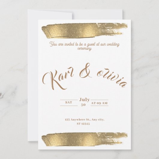 Weefuitnodiging Kaart (Voorkant)