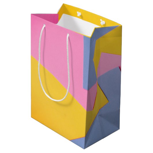 Weegblad - Happy Birthday Medium Gift Bag Medium Cadeauzakje (Achterkant Gekanteld)