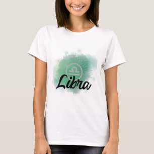 Weegblad met Waterverf T-shirt